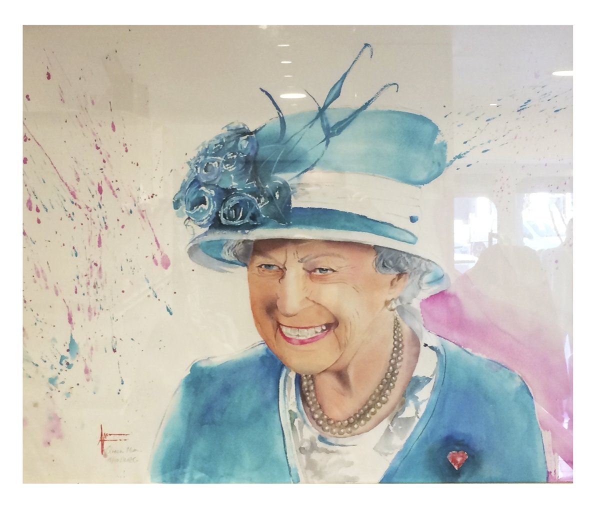Queen Mum en cobalte Turquoise…
